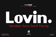 Lovin, a Sans Serif Font by Madjack.font (Thumbnail 1 of 13)