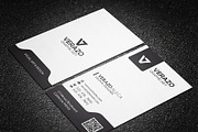 Black & White Vertical Business Card, a Business Card Template by Verazo (Thumbnail 2 of 3)