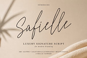 Safielle – Luxury Signature Script, a Script Font by chekart (Thumbnail 1 of 12)