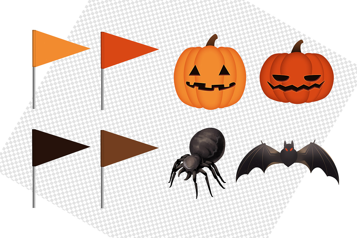 Halloween Party Builder – Cliparts, an Illustration by aniunova (Photo 5 of 6)