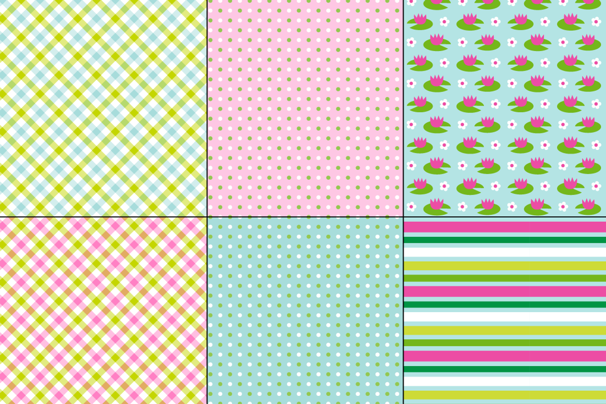 Seamless Frog Patterns preview 5