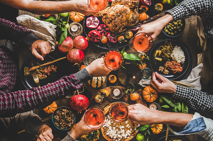 Family or friends celebrating featuring food, drink, and flat-lay, a Food & Drink Photo by Foxys