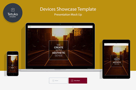 Devices Showcase  PSD Template