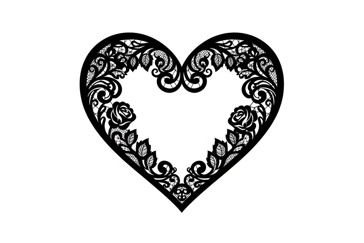 Floral Heart Frame Silhouette Pack, an Illustration by Artivon (Photo 42 of 49)