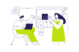 Graphic designer software abstract, a Technology Illustration by Visual Generation