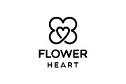 Flower and Love Heart Logo, a Branding & Logo Template by Buqancreative (Thumbnail 4 of 4)