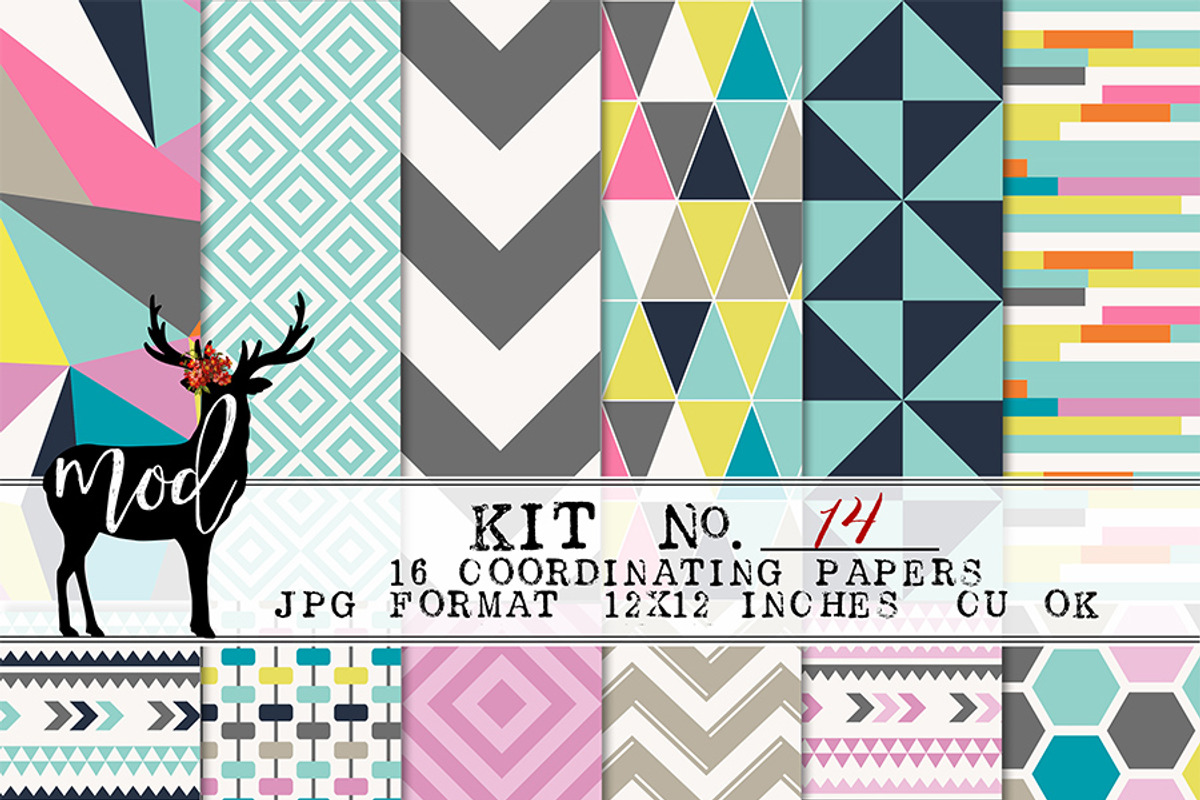 Background Papers Kit 14, a Pattern Graphic by Mod Paperie (Photo 1 of 2)
