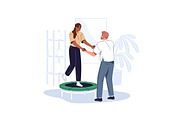Rehabilitation, physiotherapy set, a Healthcare Illustration by PaperTrident (Thumbnail 9 of 11)
