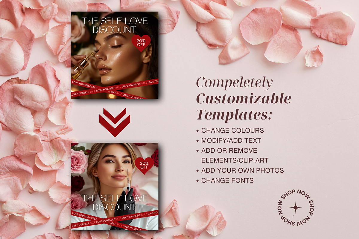 Valentine's Day Skincare Instagram, a Social Media Template by DesignsbyMariaStudio (Photo 4 of 10)
