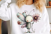 Whimsical Spring Butterfly Clipart, an Illustration by SinaCreation (Thumbnail 5 of 9)
