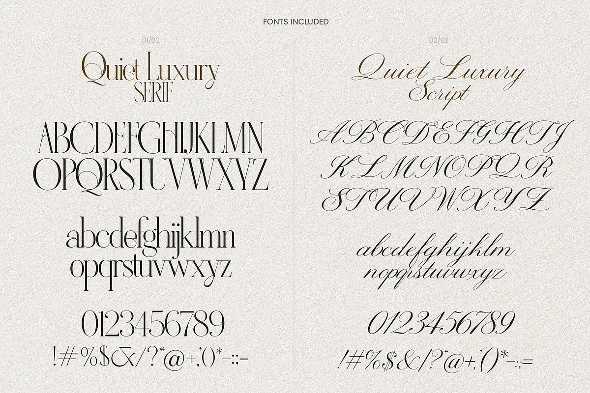 Quiet Luxury - Modern Serif & Script, a Script Font by AndrewPixelType (Photo 10 of 10)