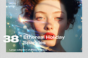 Ethereal Holiday Sparkles Overlays, a Brushes & More by PhotoSpirit (Thumbnail 1 of 8)