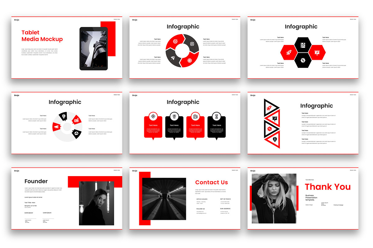 Broja – Business PowerPoint Template, a Presentation Template by kreatifreya (Photo 5 of 5)