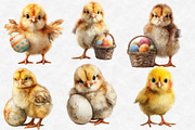 Cute Easter Chick Clipart, an Illustration by Designworld (Thumbnail 2 of 6)