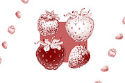 Strawberry Vector Collection, a Food Illustration by Lubov Illustrations Shop (Thumbnail 4 of 7)