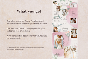 Wedding Instagram Puzzle Template