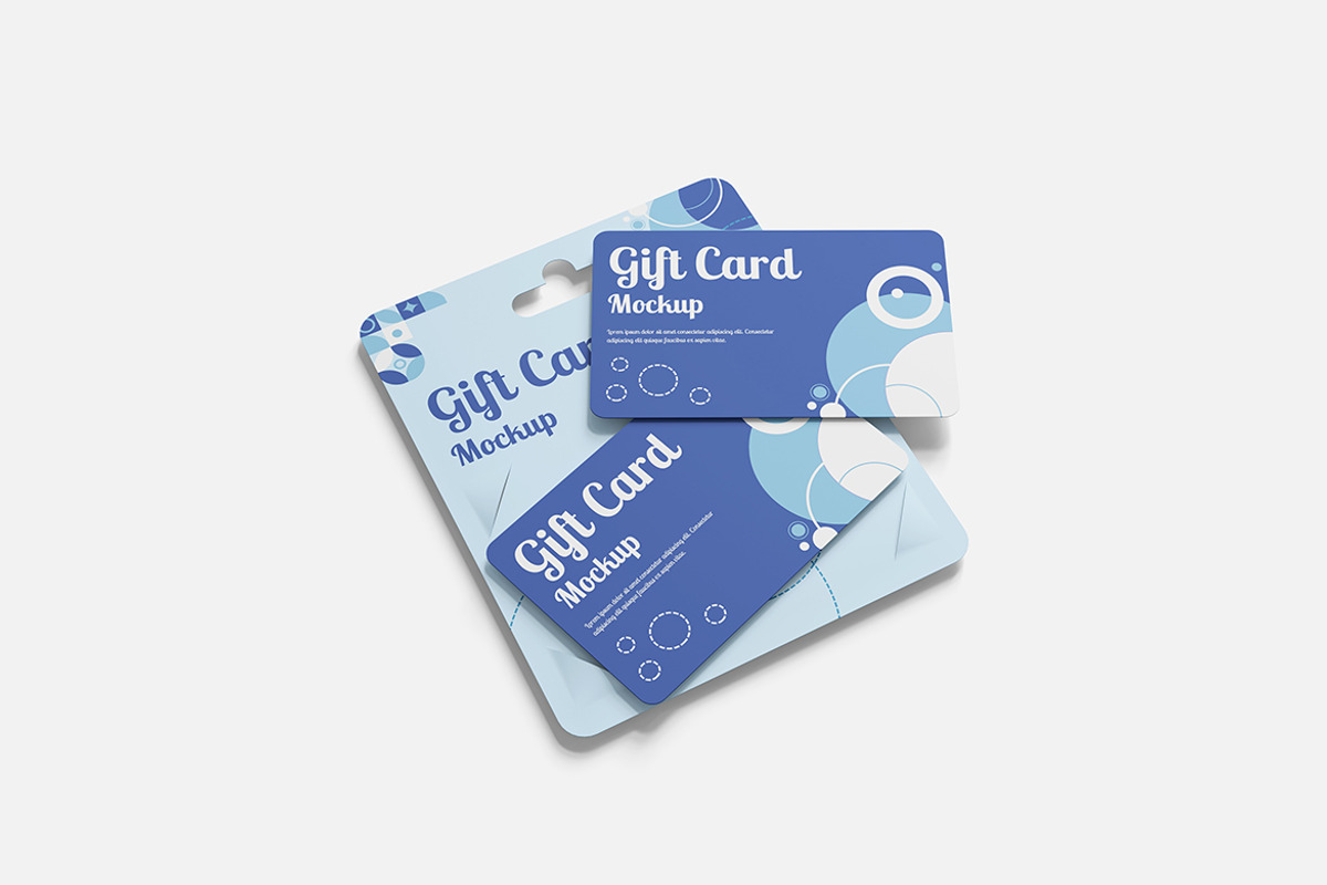 Gift Card Mockup For Branding, an Advertising Mockup by bimockup (Photo 4 of 6)