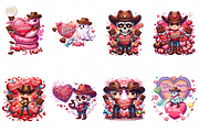 Howdy Valentine PNG Clipart Mini, an Object Illustration by KennedyStudio (Thumbnail 2 of 5)