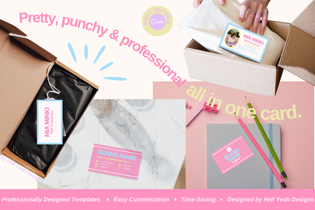 Pretty Pop Business Card Templates preview 2