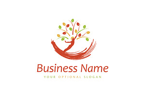 Human Tree Custom Logo