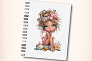 Whimsical Summer Beach Girl Clipart, an Illustration by Digital Artistic99 (Thumbnail 6 of 11)