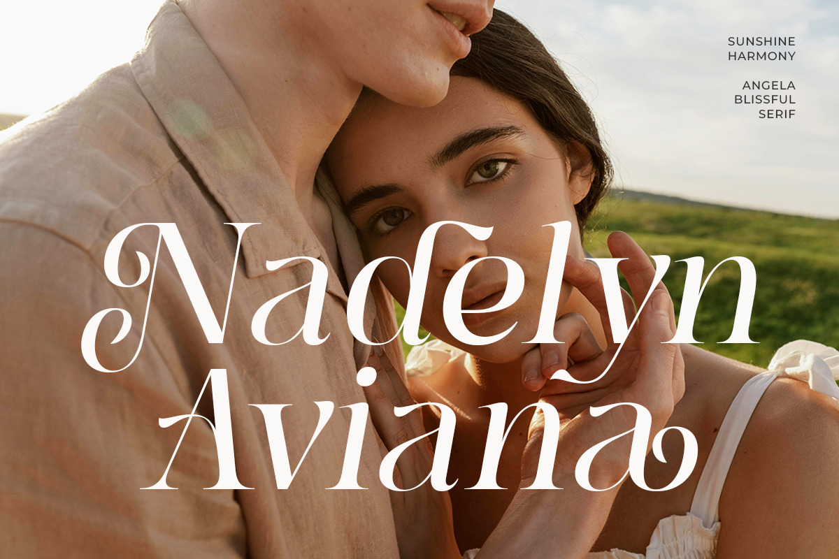 Angela Blissful - Modern Elegant, a Serif Font by Shakira Studio (Photo 4 of 10)