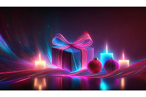 A futuristic holiday scene with a, a Holiday Photo by Igor Tichonow
