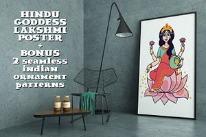 Hindu Goddess Lakshmi.