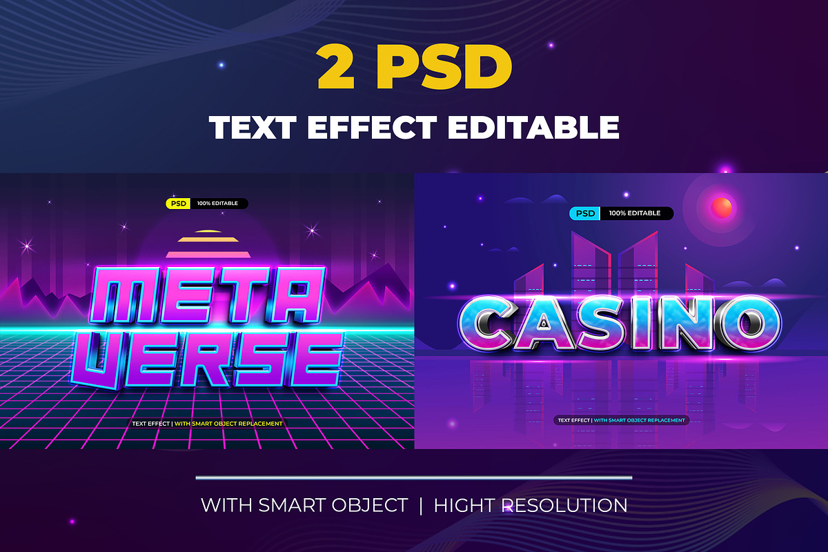 Retro PSD Text Effect, a Layer Style Add-On by Modaldesain (Photo 1 of 3)