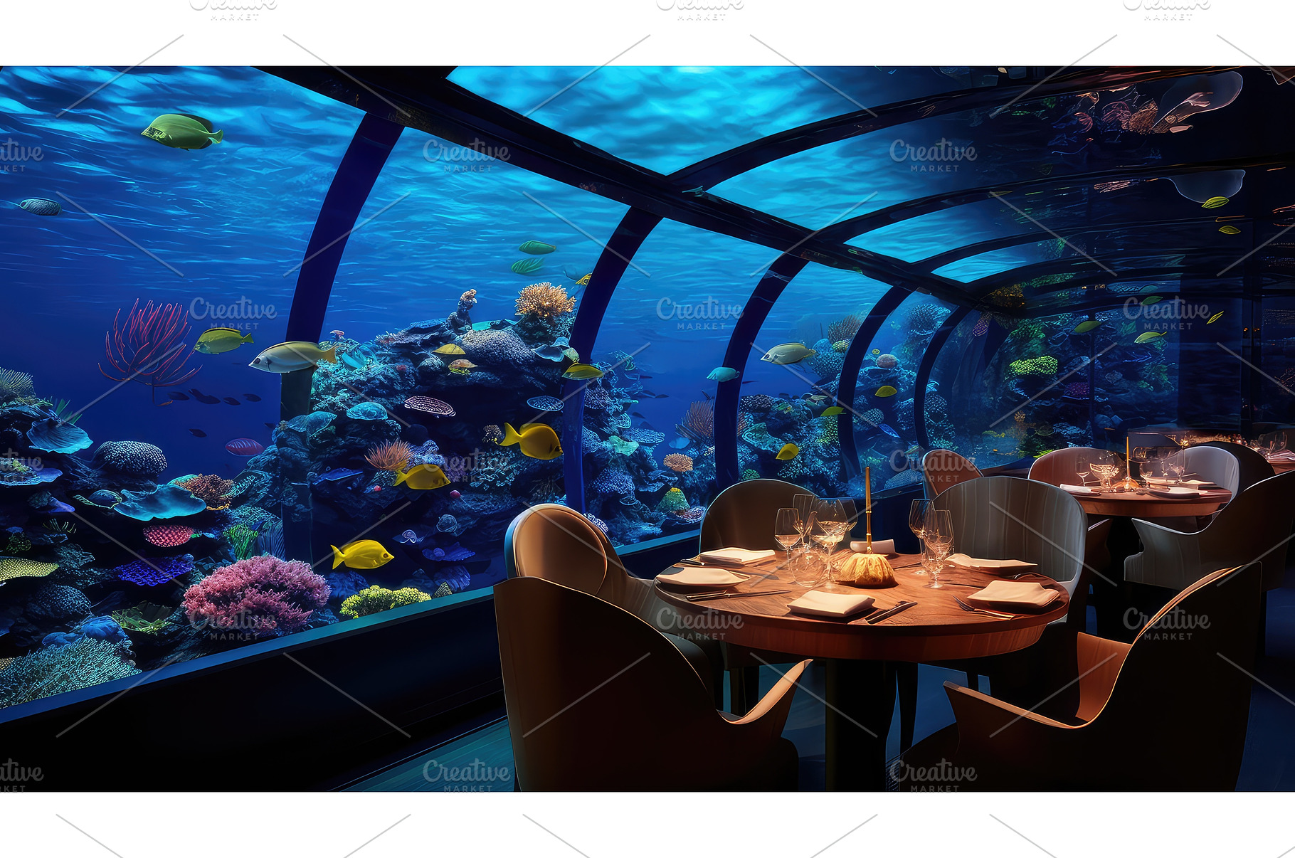 menu view restaurant background ai, a Food & Drink Photo by pikepicture