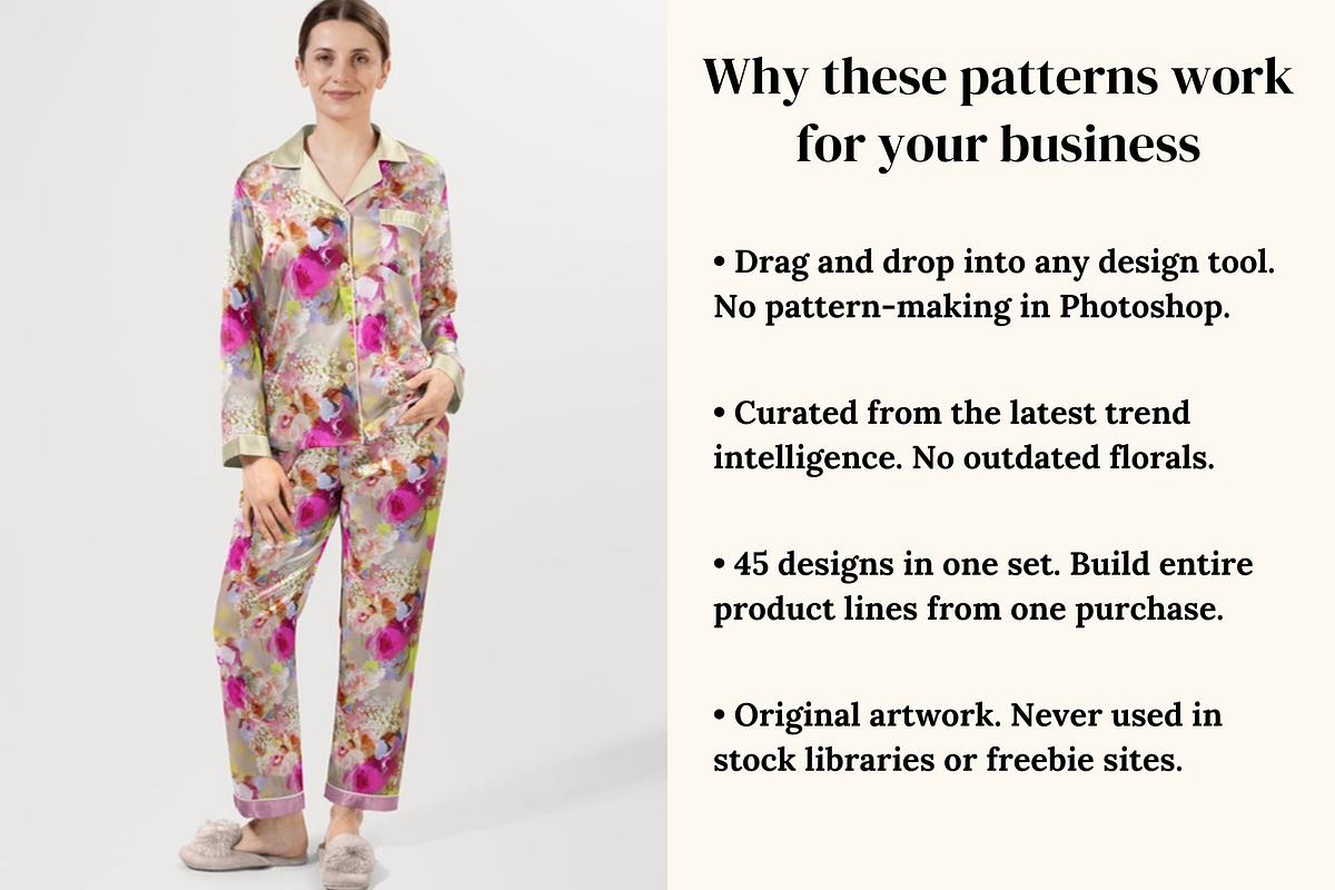 Abstract Blooming Floral Patterns, a Pattern Graphic by Ninterints (Photo 4 of 16)