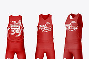 Mens Sprint Kit Mockup, a Product Mockup by OneVectorStock (Thumbnail 2 of 3)
