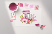 Home Bakery Watercolor Set, a Food Illustration by BarvArt (Thumbnail 8 of 15)