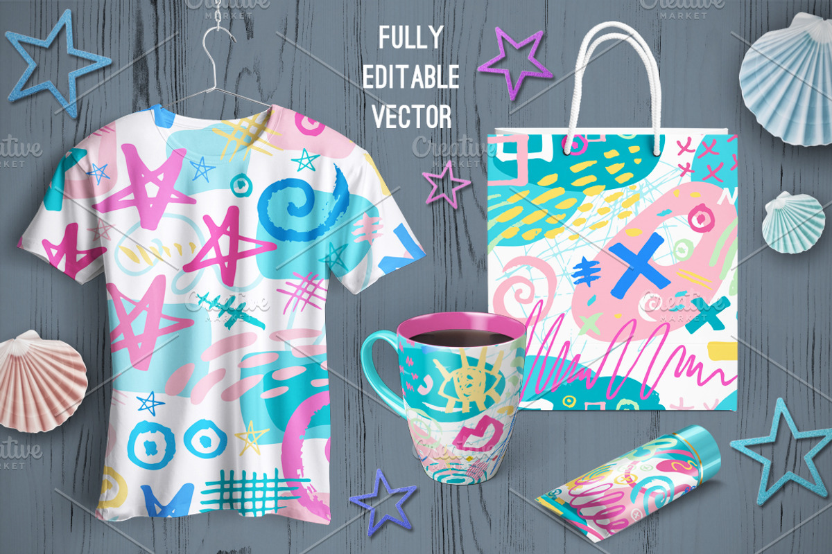 Trendy Art Patterns, a Pattern Graphic by Iraida_Bearlala (Photo 6 of 8)