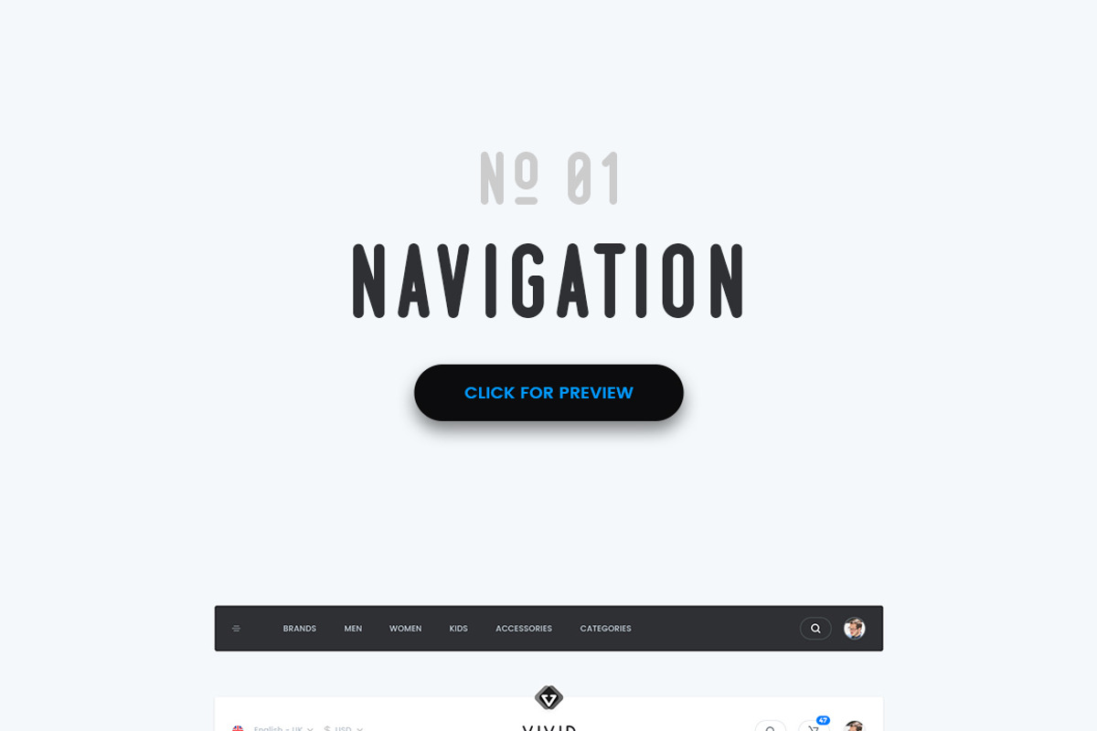 Vivid - Soft Material UI Kit Pack 2, an UI Kit Template by The UI Shop (Photo 4 of 10)