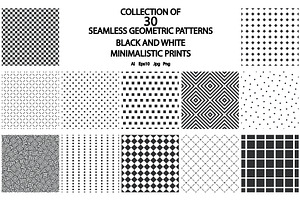 Minimal geometric seamless patterns, a Pattern Graphic by ExpressShop