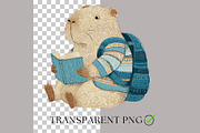Cute Capybara Clipart Watercolor, an Animal Illustration by Nicole Branger Art (Thumbnail 5 of 21)