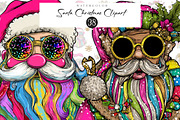 Santa Christmas clipart, an Illustration by CreationArt (Thumbnail 1 of 4)