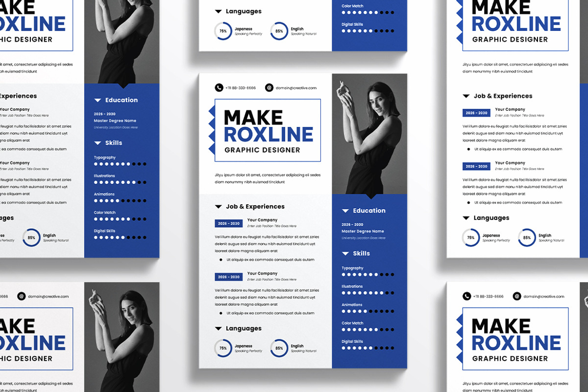 Professional CV Resume, a Resume Template by dokudokunomi (Photo 3 of 4)