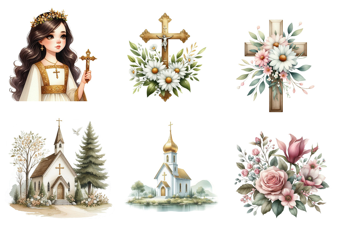 First Communion Clipart, an Illustration by CreationArt (Photo 3 of 5)