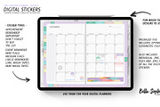 Functional Pastels-Digital Stickers, a Stationery Template by Bella+Sophia Creative (Thumbnail 3 of 3)