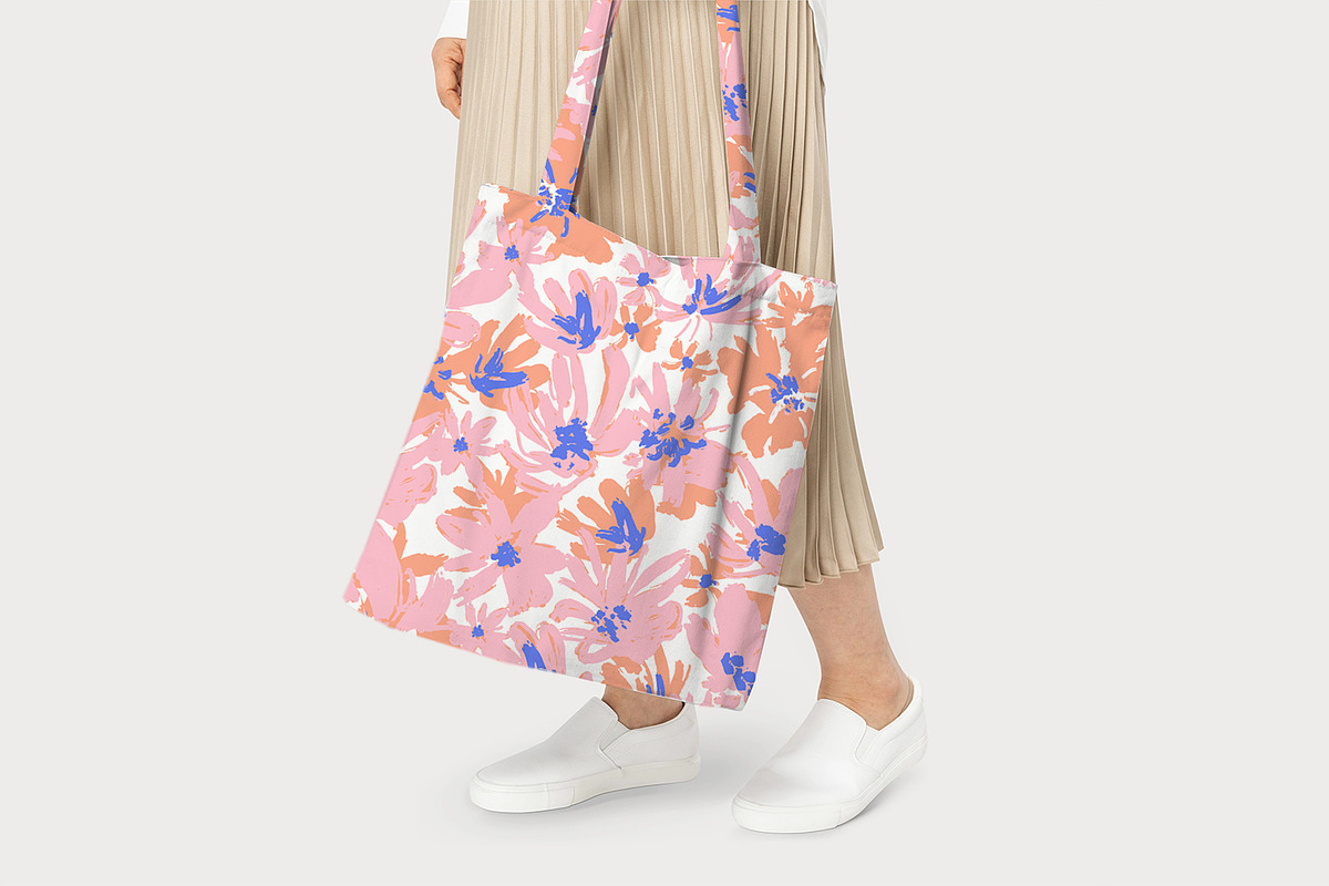 Summer Pink Flowers, a Pattern Graphic by MalyskaStudio (Photo 2 of 14)