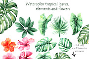 Tropical Watercolor set, a Decorative Illustration by Antikva17 (Thumbnail 2 of 4)