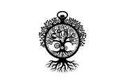 Steampunk Tree of Life Symbol Bundle, an Illustration by yasushie (Thumbnail 29 of 31)