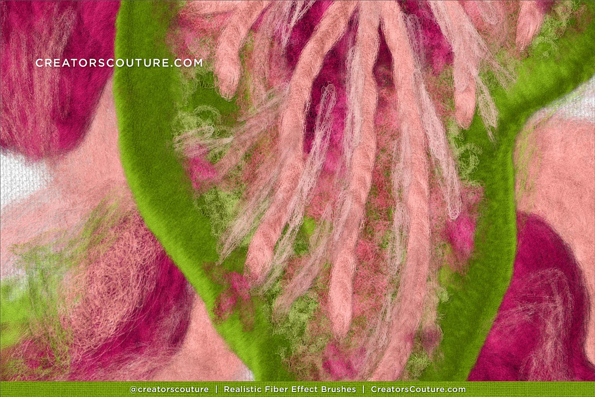 Realistic Fiber Effect Brush Studio, a Brush Add-On by Creators Couture (Photo 6 of 25)
