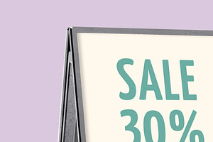 Double Sided Sign Frame Mockup