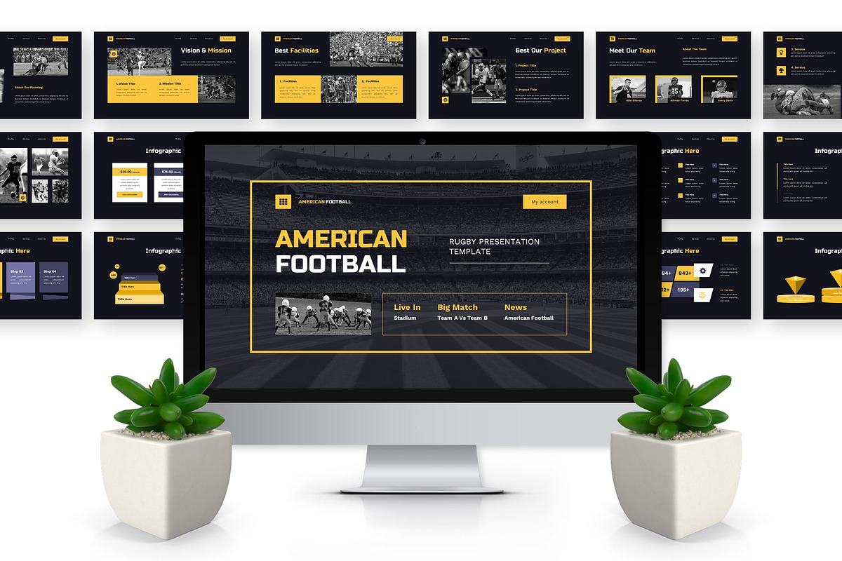 American Football - Rugby Powerpoint preview 3