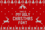 Christmas Knitted Font, a Symbol Font by beetlepixels (Thumbnail 2 of 4)