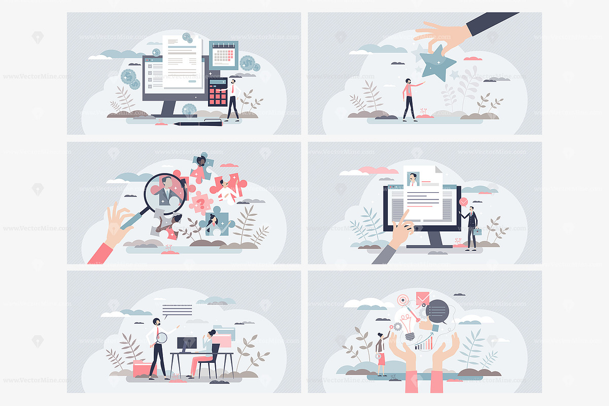 18 Human Resources V2 Concepts, a Person Illustration by VectorMine (Photo 4 of 8)