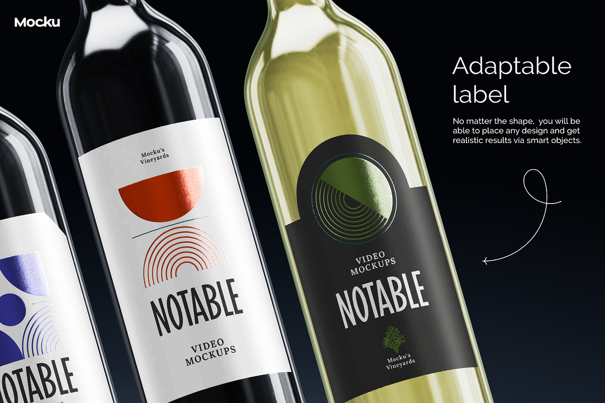 Notable - Bordeaux Wine Video Mockup, a Packaging Mockup by Mocku (Photo 8 of 14)